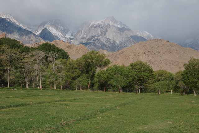 the Sierras and Alabama Hills